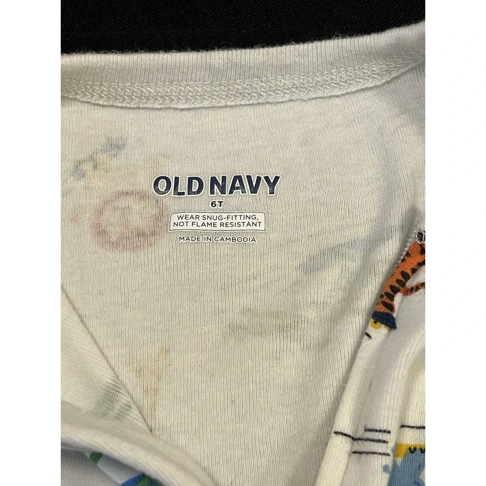 Old Navy 6 Toddler One Piece Sleepers Lot of 3 Footless Warm Cozy Kids‎